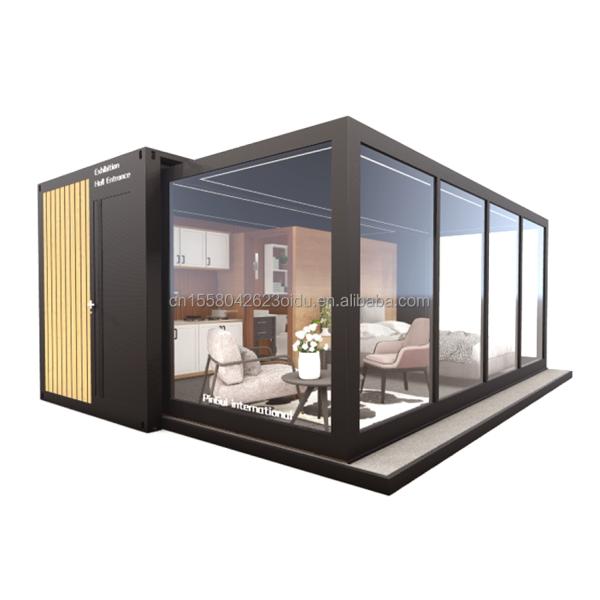 Main Structure Galvanized Steel Square Tubes 20ft 40ft Extendable Shipping Container House for Two Bedrooms in Australia