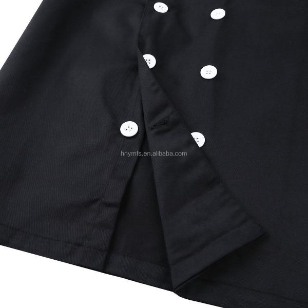 Restaurant Hotel Worker Lightweight Chef Coats Short Sleeve