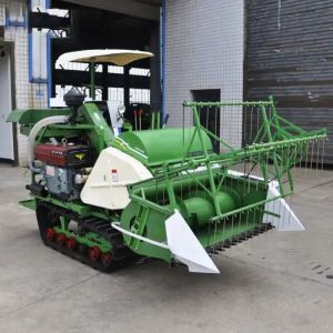 Alfalfa Rice Cutting Machine Safe Operation Mini Paddy Harvester