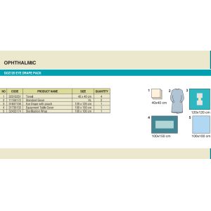 Customized Ophthalmic Drape Ophthalmology Eye Drape With Pouch