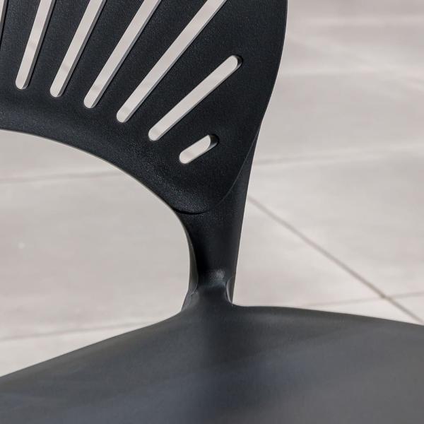 Round Dining Table and L 52 x W45 x H83cm Chair Size Set for Outdoor Living by AJUNION