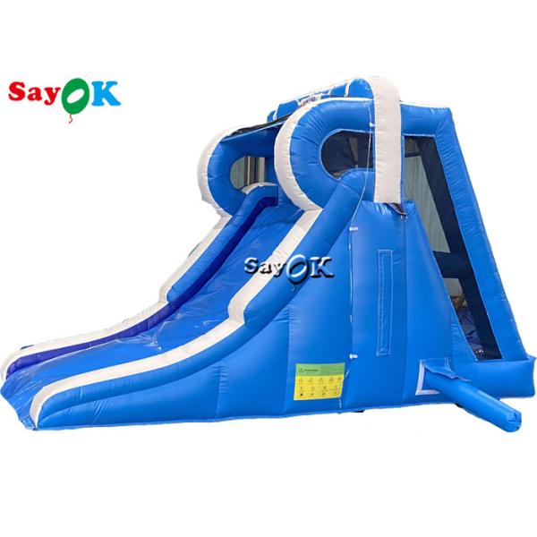 Small Inflatable Slide Wet And Dry Slide Anti Ruptured Logo Printing Outdoor