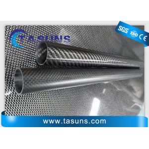 High Modulus Braided Carbon Fiber Round Tubes 3k Weave