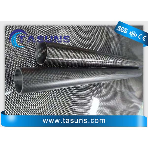 Buy High Modulus Braided Carbon Fiber Round Tubes 3k Weave at wholesale prices
