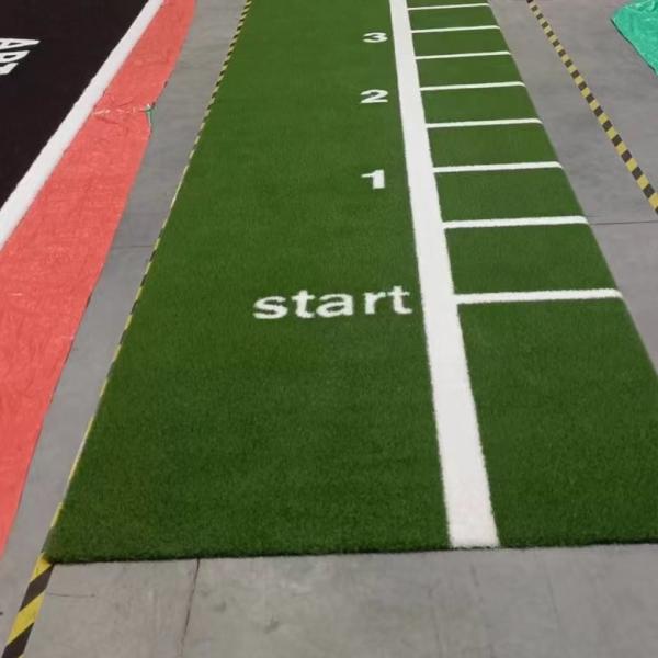 19mm Pictured Artificial Grass White Line For Sports Fields Playgrounds Commercial Places Decoration