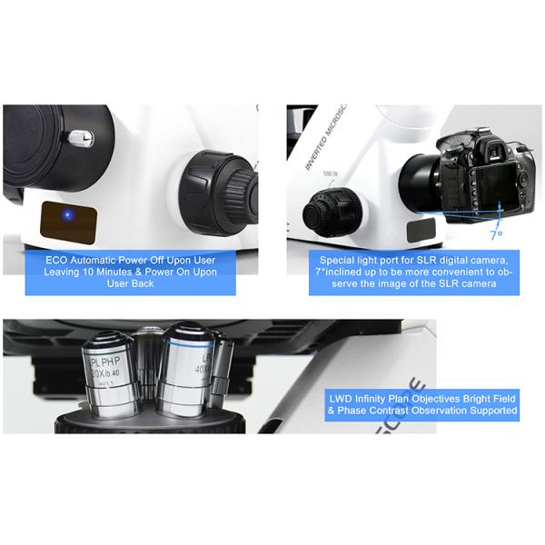 20x / 40x Annular Spot Inverted Optical Microscope Trinocular A14.2605