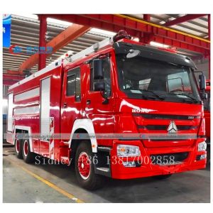 Sinotruk Howo 6X4 Fire Brigade Truck For Oil And Gas Depot