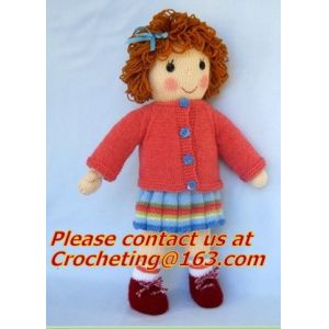 Mannual Knitted Doll standing flower stuffed toysCrocheted Craft Crochet Animal