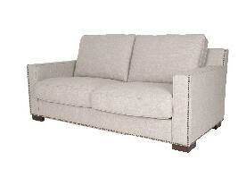 American style Linen fabric upholstery classic 3-seater sofa with neils