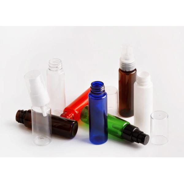 Buy Colorfully Empty Pet Plastic Cosmetic Bottles Portable With Treatment Pump at wholesale prices