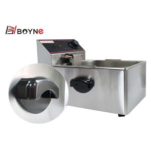 6 Liter Commercial Stainless Steel Electric Deep Fryer