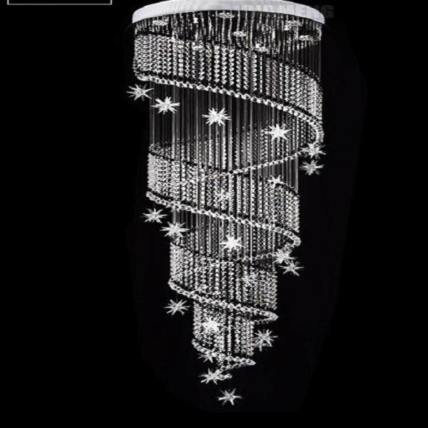 D50cm*H150cm Luxury Bead Curtains Crystal Pendant Light