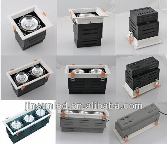 LED Grille Lamp, recessed downlight 2x25w, 3 /5years warranty Washer led downlight