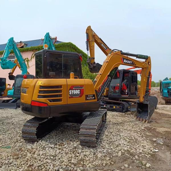 Used Sany SY60C Excavator with 0.28M³ Bucket Capacity and 6000 KG Machine Weight