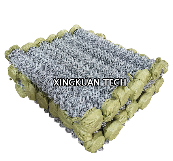 Commercial Galvanized Chain Link Fence Fabric 2" X 9 Ga X 5 Ft High