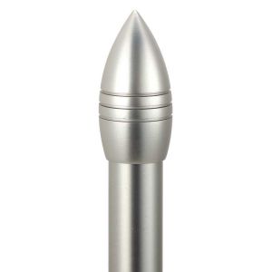 16MM Bullet Stainless Steel Matte Black Exquisite Curtain Rod