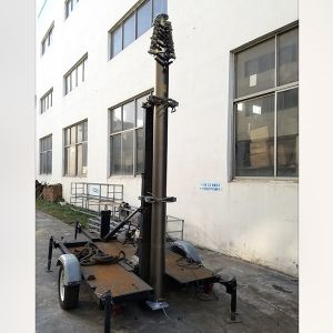 21m Height Lockable Pneumatic Telescopic Mast antenna telescopic mast-150kg