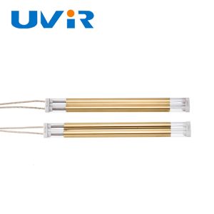 China 1700W Gold Coated Medium Wave Infrared Quartz Lamp on sale