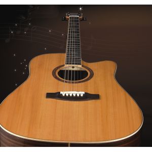 41inch OEM High-end whole solidwood vintage cutaway electric acoustic guitar