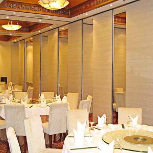 Quality Noise Reducing 100mm Hotel Partition Walls with Aluminum Track System for sale