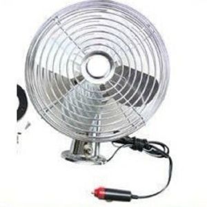 China Durable Car Cooling Fan Silver Handheld Cooling Fan With On - Off Switch on sale