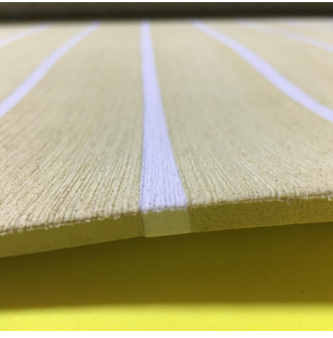 Buy Brushed Surface Striped EVA Mat with Self Adhesive Backing for Marine Decking and RV Flooring at wholesale prices