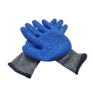 China Rubber Industrial Labor Gloves Glass Handling Protection Tools on sale
