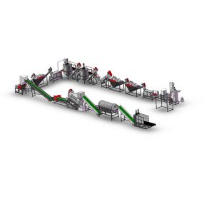 Plastic Bottle Recycling Pet Bottle Washing Line 800kg / H