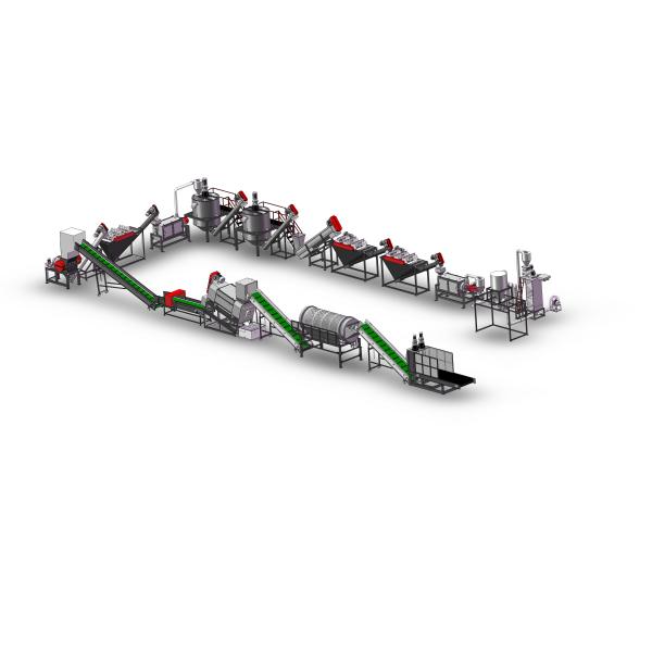Buy Plastic Bottle Recycling Pet Bottle Washing Line 800kg / H at wholesale prices