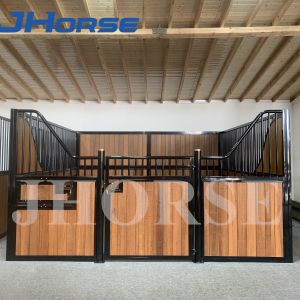 Customized Size 14 Foot Horse Stall Fronts Infill Bamboo Steel Frame