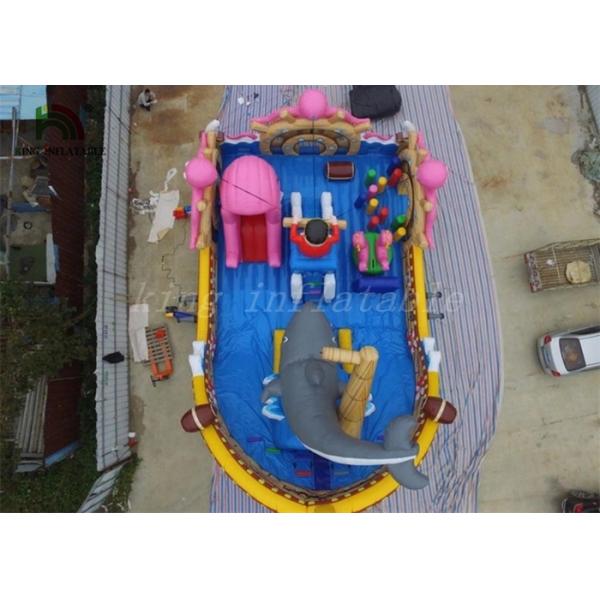 Multicolored PVC Blow Up Combo Play Playground Ocean World Park For Amusement