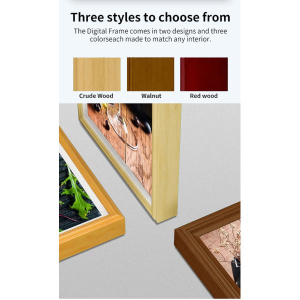 21.5" HD Anti-Glare LCD Digital Wooden Frame Smart Advertising Signage