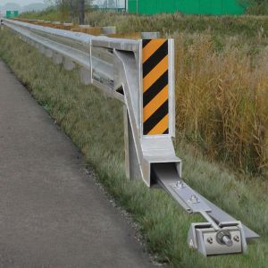 Q235 Q345 Galvanized Powder Coated SKT End Terminal for Highway Guardrail