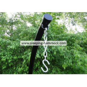 Universal Heavy Duty C Shaped Hammock Chair Stand With Extension Tube Black