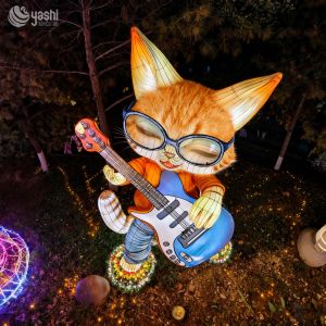 Chinese Festival Lanterns Outdoor Decoration Cartoon Cat Lanterns for New Year