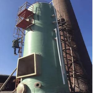 Quality Spray Desulfurization Tower Wet Spraying Purification FRP Tower Gas Scrubber for sale