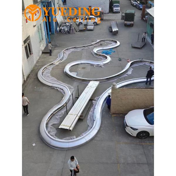 Buy Curved Custom Aluminum Panels Hyperbolic Double Arc For Canopies / Columns at wholesale prices