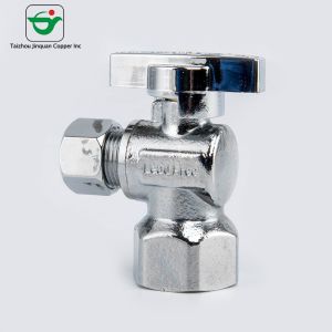 Bacteriological Neutral 5/8"ODx1/4"ODx1/4" OD Brass Dual Stop Valve