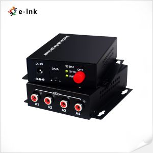 Quality 4Ch RCA Audio over Fiber Optical Converter for sale