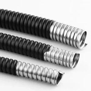 High Temperature Resistant Metal Flexible Hose Electrical Plastic Coated PVC For