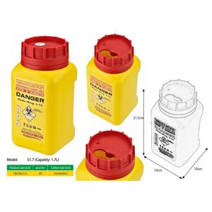 Quality 1.7 Litre Sharps disposal container, Pocket Sharps Container, Sharps Container | WinnerCare for sale