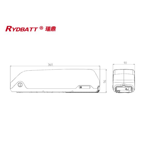 RYDBATT DP-5(48V) Lithium Battery Pack Redar Li-18650-48V 10.4Ah For Electric Bicycle Battery