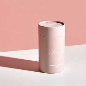 Embossed Cosmetic Paper Tube Packaging , CMKY Custom Cosmetic Packaging Boxes