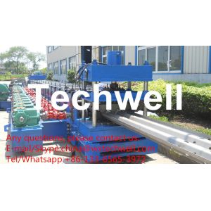 15KW Hydraulic Power Highway Guardrail Roll Forming Machine
