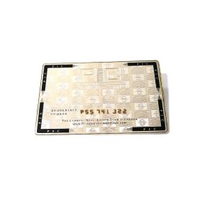 China Sterling Silver Metal Membership Card With Hico Magnetic Stripe on sale