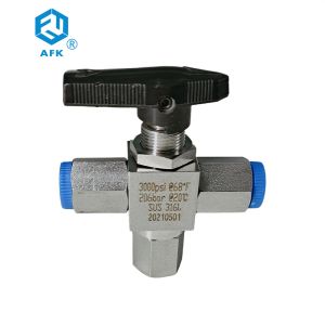 Quality Female Thread 1/4" 3000Psi Three Way Ball Valve AFK for sale