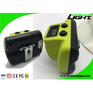 Hard Hats Cordless Mining Cap Lamps OLED Screen USB Charger With Handy Switch