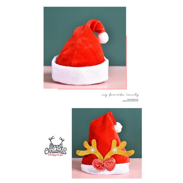 Santa Claus Christmas Hat Red Xmas Decoration For Fancy Dress Up Unisex Costume