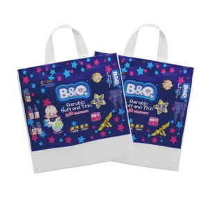 China LDPE Compound Baby Diaper Plastic Packaging Bag 50-200 Microns on sale