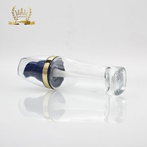 Clear OEM Liquid Foundation Bottles Cosmetic Glass Packaging